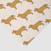 Tissuepapier met Golden Retriever (Detail)