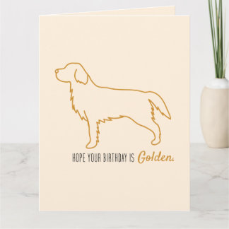Tissuepapier met Golden Retriever Kaart