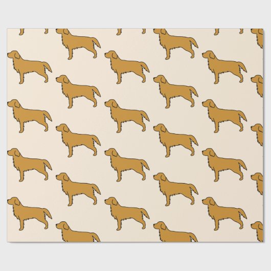 Tissuepapier met Gouden Retriever Cadeaupapier (Vlak)