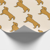 Tissuepapier met Gouden Retriever Cadeaupapier (Hoek)