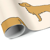 Tissuepapier met Gouden Retriever Cadeaupapier (Rol Hoek)