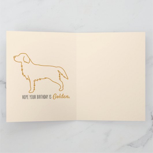 Tissuepapier met Gouden Retriever Kaart (Binnen)