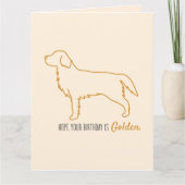 Tissuepapier met Gouden Retriever Kaart (Voorkant)