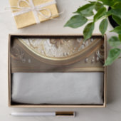 Tissuepapier met gouden sierlijst (Geschenk)