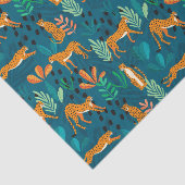 Tissuepapier met jachtluipaard (Detail)