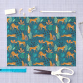 Tissuepapier met jachtluipaard (Craft)