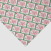 Tissuepapier met Noordpool Express postzegel (Detail)