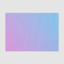 Tissuepapier met ombré roze naar blauwe tinten 