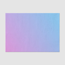 Tissuepapier met ombré roze naar blauwe tinten 