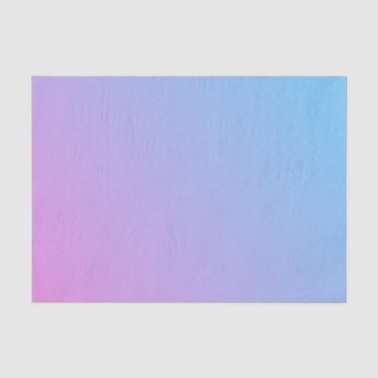 Tissuepapier met ombré roze naar blauwe tinten (Voorkant)