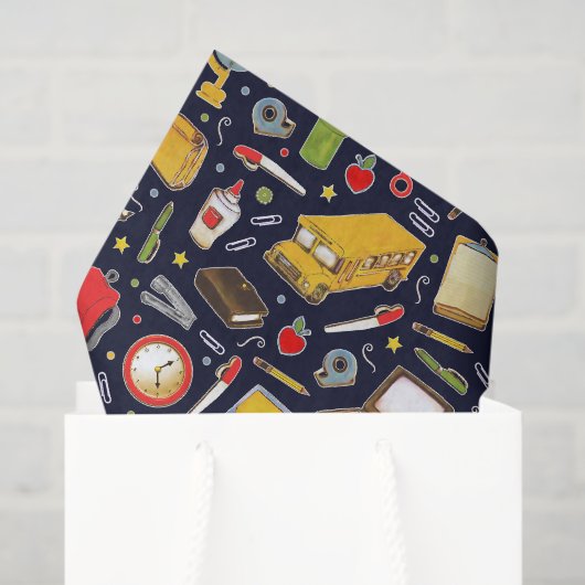 Tissuepapier met Onderwijs Thema (Cadeauzakje)