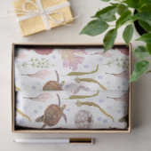 Tissuepapier met ontwerp uit de Mariene Levens Ser (Geschenk)