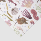 Tissuepapier met ontwerp uit de Mariene Levens Ser (Detail)