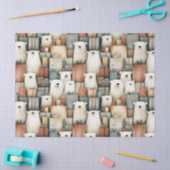 Tissuepapier met poolberen voor de feestdagen (Craft)