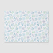 Tissuepapier met schelpen, decoupage strand kust (Voorkant)