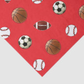 Tissuepapier met sportthema cadeau (Detail)