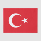 Tissuepapier met Turkije, tissuepapier met vlag va (Voorkant)