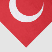 Tissuepapier met Turkije, tissuepapier met vlag va (Detail)