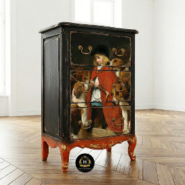 Tissuepapier met vintage afbeeldingen van honden