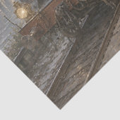 Tissuepapier met vintage treinstation (Detail)