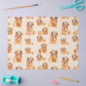 Tissuepapier met vrolijke Golden Retriever (Craft)