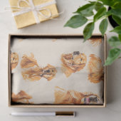 Tissuepapier met vrolijke Golden Retriever (Geschenk)