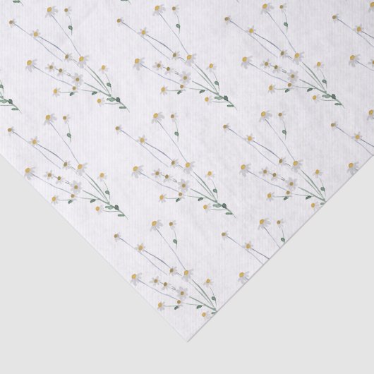 Tissuepapier met wilde bloemen (Detail)