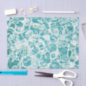 Tissuepapier met zwembad (Craft)
