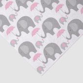 Tissuepapier - Olifantenmoeder en -baby (Detail)