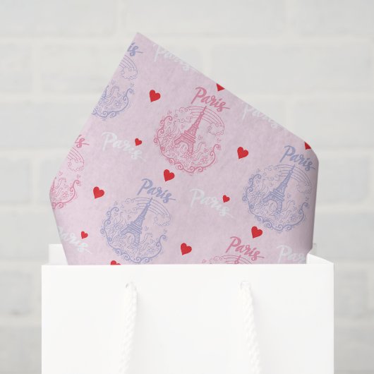 Tissuepapier Parijs, Eiffeltoren (Cadeauzakje)