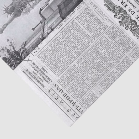 tissuepapier parijs frankrijk krant (Detail)