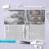 tissuepapier parijs frankrijk krant (Craft)