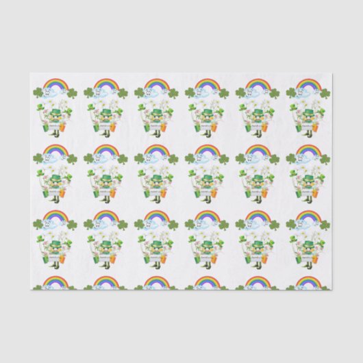 Tissuepapier Regenboog St. Patrick's Day (Voorkant)