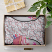 Tissuepapier Roze Honkbal Gefeliciteerd (Geschenk)