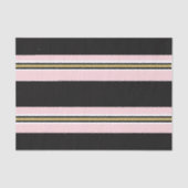 Tissuepapier Roze & Wit Goud Zwart Streep (Voorkant)