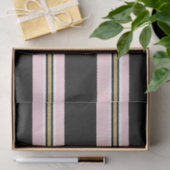 Tissuepapier Roze & Wit Goud Zwart Streep (Geschenk)