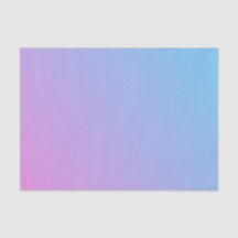 Tissuepapier van roze naar blauwe ombré 