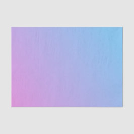 Tissuepapier van roze naar blauwe ombré 