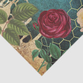 tissuepapier voor  bijen en rozen (Detail)