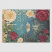 tissuepapier voor  bijen en rozen (Voorkant)