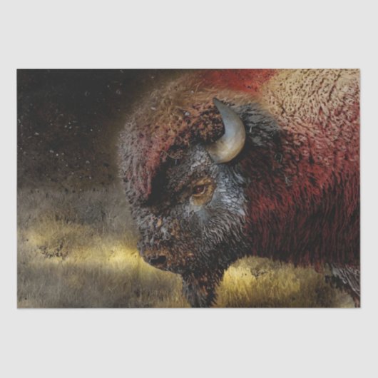 Tissuepapier voor Bison Decoupage (Voorkant)