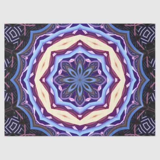 tissuepapier voor blauwe bloem (Voorkant)