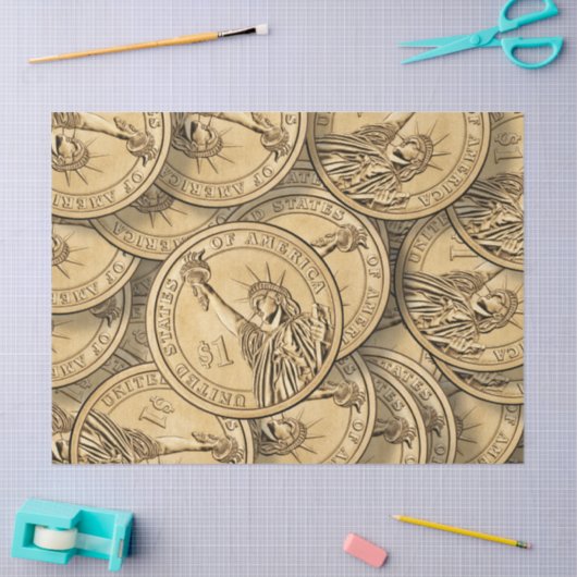 tissuepapier voor dollarmunten (Craft)