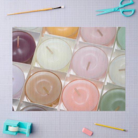 tissuepapier voor kaarsenfeestjes (Craft)