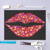 tissuepapier voor liefdeslippen (Craft)
