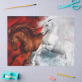 tissuepapier voor lucht - en brandpaarden (Craft)