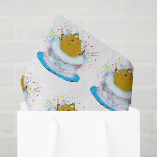 Tissuepapier voor verjaardag van de Dag van de Bos (Cadeauzakje)
