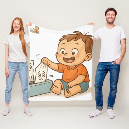 Tissues in Trouble Fleece Deken (In situ)