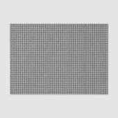 Tissuevellen, Zwart Witte Houndstooth Patroon Tissuepapier (Voorkant)