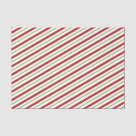 TISSYPAPIER ROOD EN GROEN GESTREEPT TISSUEPAPIER